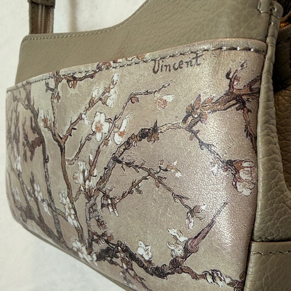 ICON Handbags - JEON ICON Los Angeles Leather Van Gogh Almond Blossom Art Wear Crossbody